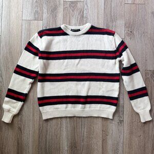 Brandy Melville Classic Striped 100% Cotton Sweater Like New One Size